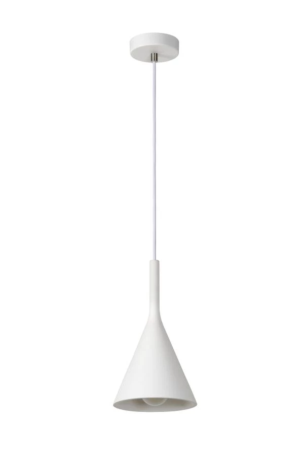 Lucide GIPSY - Pendant light - Ø 16,5 cm - 1xE27 - White - turned off